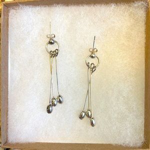 Silver dangle earrings